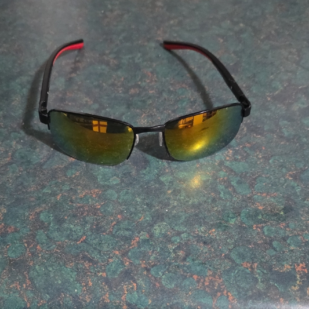 Tommy Hilfiger Black and Gold Men's Glasses